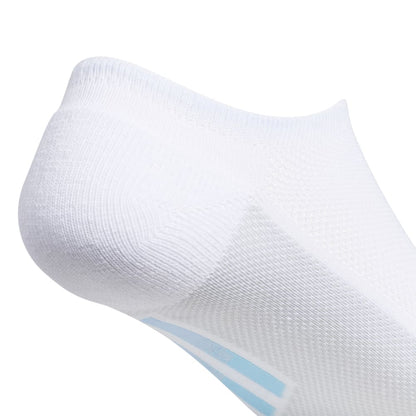 adidas Women's Superlite 3 Stripe No-Show Socks (White) - RacquetGuys.ca