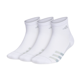 adidas Men's Superlite Quarter Crew Socks (White) - RacquetGuys.ca