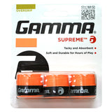 Gamma Supreme Overgrip 3 Pack (Orange) - RacquetGuys.ca