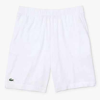Lacoste Men's Ultra Light Short (White/Navy Blue) - RacquetGuys.ca