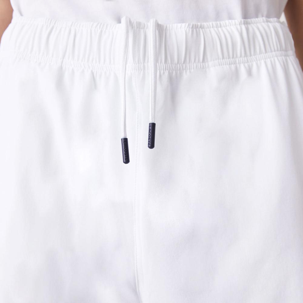 Lacoste Men's Ultra Light Short (White/Navy Blue) - RacquetGuys.ca