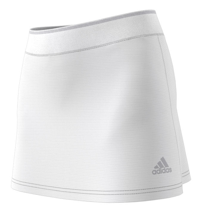 adidas Women's Club Skirt (White/Grey) - RacquetGuys.ca
