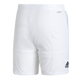 adidas Men's Club Stretch Woven 7-Inch Shorts (White/Black) - RacquetGuys.ca