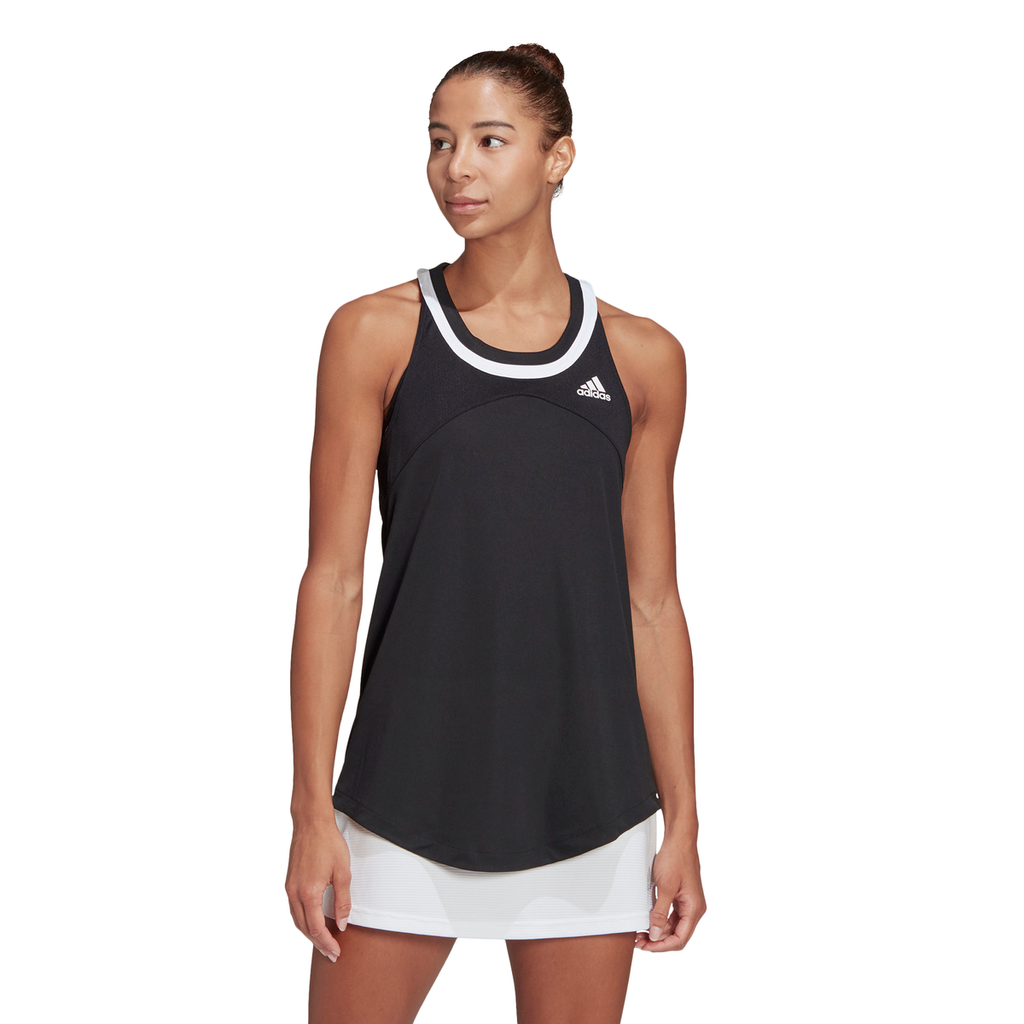adidas Women s Club Tank Top Black White