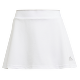 adidas Girls Club Skirt (White/Grey) - RacquetGuys.ca