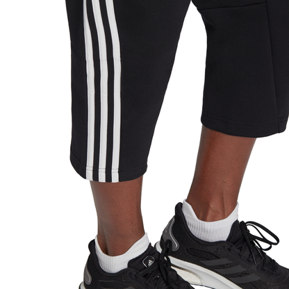 adidas Sportswear Z.N.E Wrapped 3-Stripes 7/8 Pants (Black/White) - RacquetGuys.ca