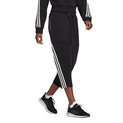 adidas Sportswear Z.N.E Wrapped 3-Stripes 7/8 Pants (Black/White) - RacquetGuys.ca