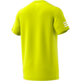 adidas Men's Club 3 Stripes Top (Yellow) - RacquetGuys.ca