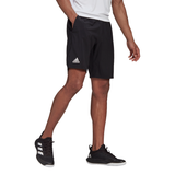 adidas Men's Club Stretch Woven 7-Inch Shorts (Black/White)
