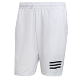 adidas Men's Club 3 Stripes Shorts (White/Black) - RacquetGuys.ca