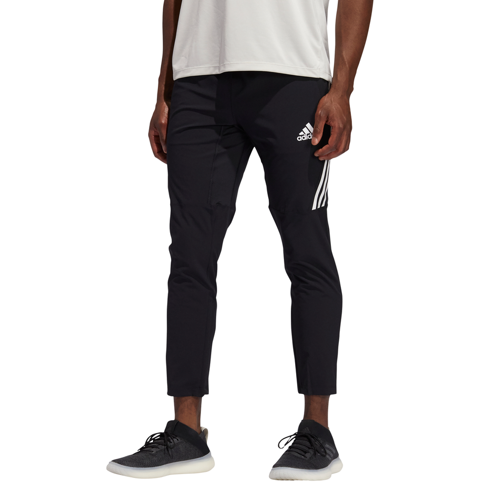Adidas essentials 3 2025 stripe pants mens