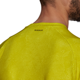 adidas Men's FreeLift Primeblue Printed Top (Yellow) - RacquetGuys.ca