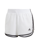 adidas Women's Marathon 3-Inch Shorts (White/Black) - RacquetGuys.ca