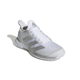 adidas Adizero Ubersonic 4 Women's Tennis Shoe (White/Silver/Grey) - RacquetGuys.ca