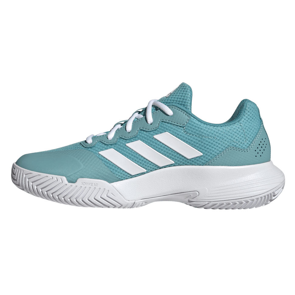 adidas GameCourt 2 Women's Tennis Shoe (Mint Ton/Cloud White) - RacquetGuys.ca
