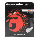 Gamma AMP Moto 17 Tennis String (Black) - RacquetGuys.ca