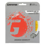 Gamma Synthetic 16 with Wearguard Tennis String (Gold) - RacquetGuys.ca