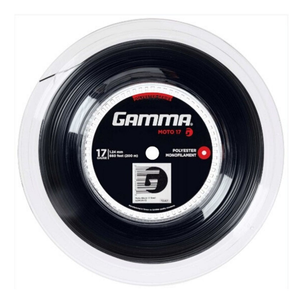 Gamma AMP Moto 17 Tennis String Reel (Black) - RacquetGuys.ca
