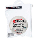 Gamma Supreme Overgrip 15 Pack (White) - RacquetGuys.ca