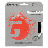 Gamma Synthetic 17 with Wearguard Tennis String (Black) - RacquetGuys.ca