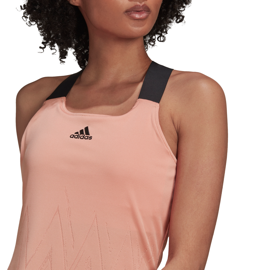 adidas Women s Tennis Primeblue Aeroknit Y Tank Top Ambient Blush