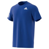adidas Men's 3 Stripes Club Top (Blue/White) - RacquetGuys.ca
