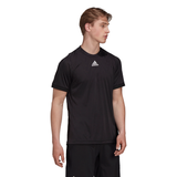 adidas Men's Tennis Freelift Primeblue Top (Black/White)