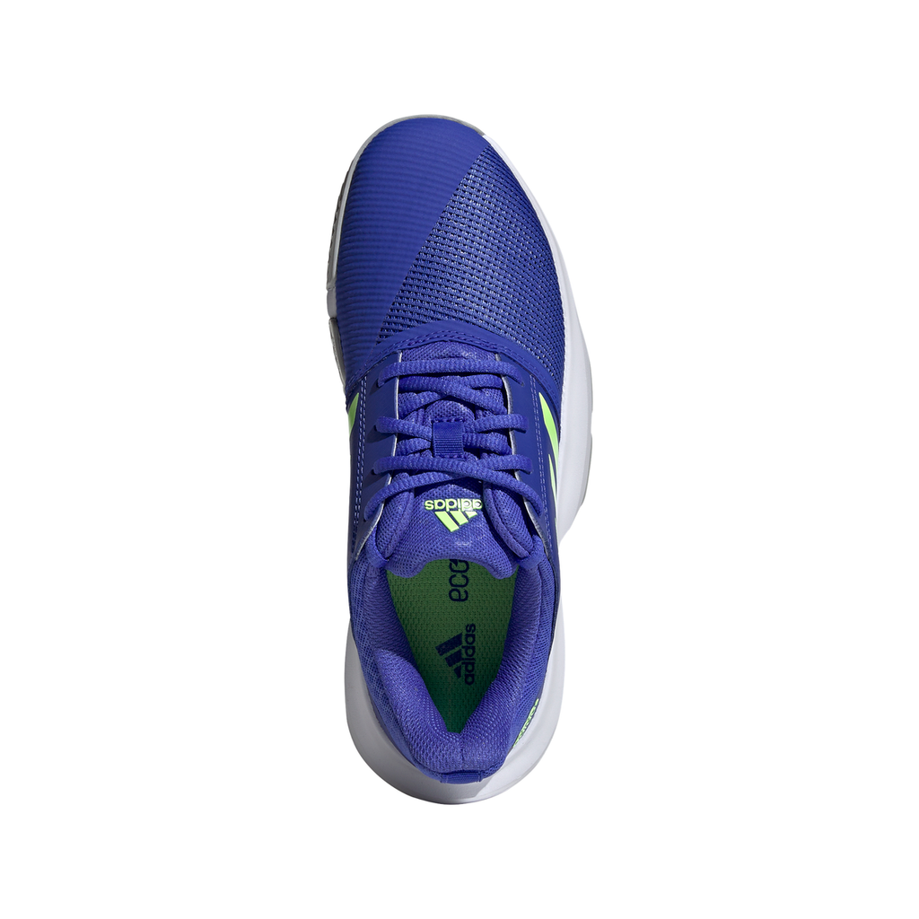 Blue and green adidas shoes on sale