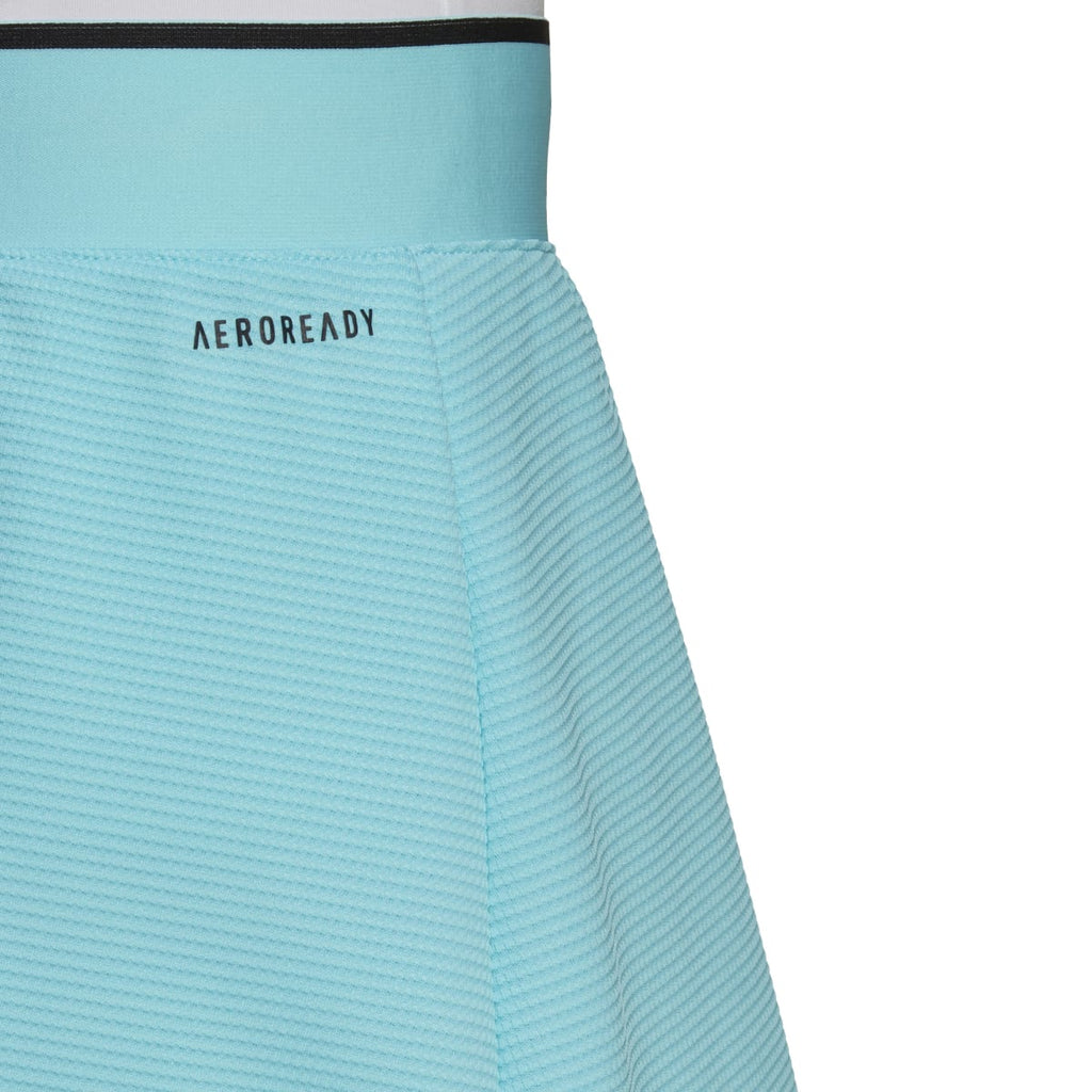 adidas Women's Club Tennis Skirt (Aqua/Black) - RacquetGuys.ca
