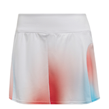 adidas Women's Mel Match Skirt (White/Black/Red) - RacquetGuys.ca
