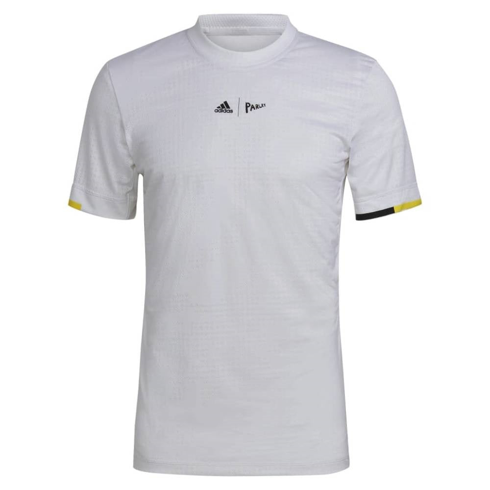 Adidas Men's London Top (White/Yellow) - RacquetGuys.ca