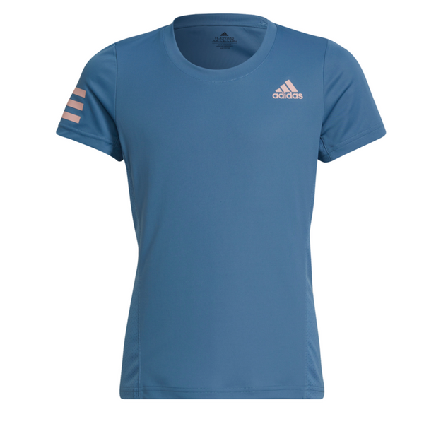 adidas Girls Club Tennis Top Altered Blue Wonder Mauve