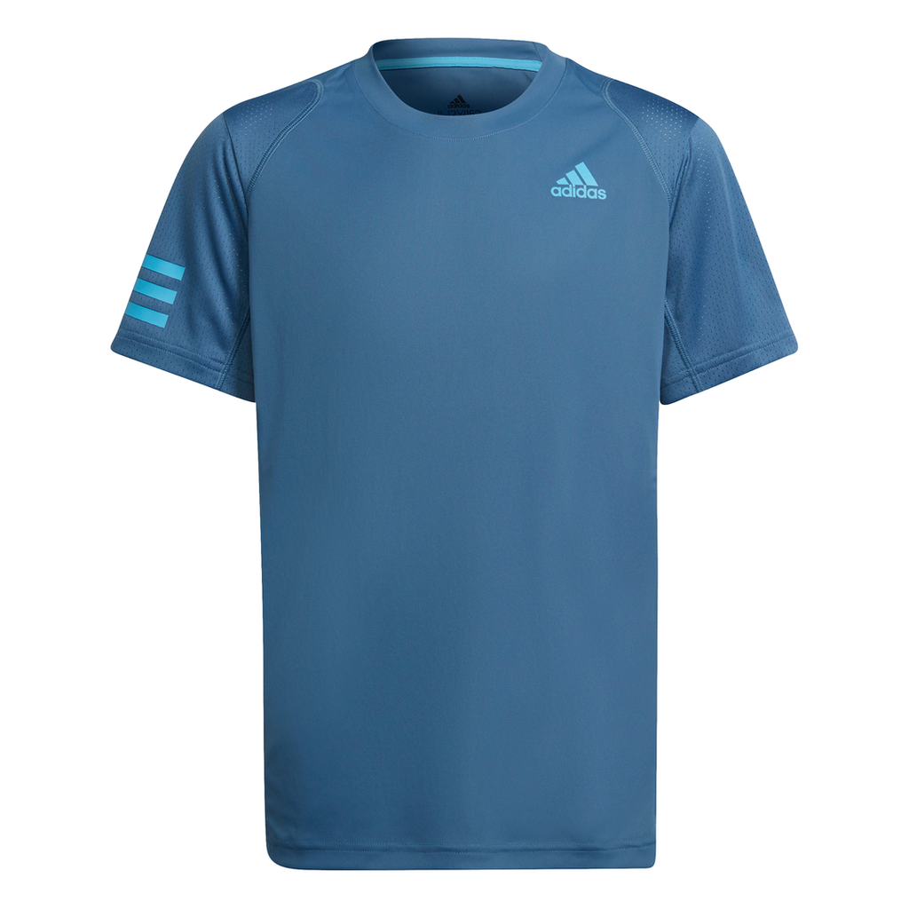 adidas Boy's Club Tennis Top (Altered Blue/Sky Rush) - RacquetGuys.ca