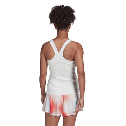 adidas Women's Tennis Y-Tank Top (White) - RacquetGuys.ca
