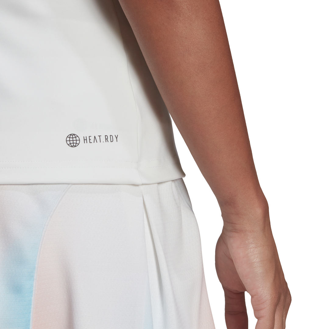 adidas Women's Tennis Y-Tank Top (White) - RacquetGuys.ca