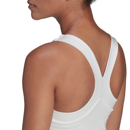 adidas Women's Tennis Y-Tank Top (White) - RacquetGuys.ca