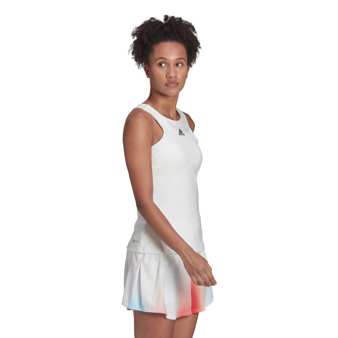 adidas Women's Tennis Y-Tank Top (White) - RacquetGuys.ca