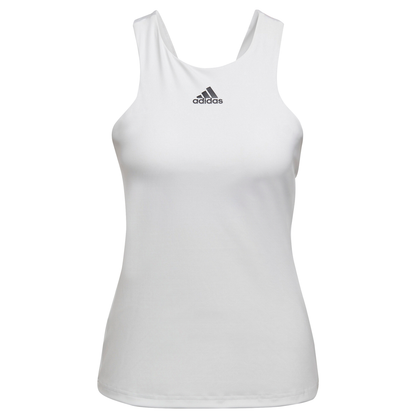 adidas Women's Tennis Y-Tank Top (White) - RacquetGuys.ca