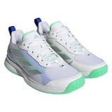 adidas AvaFlash Women's Tennis Shoe (White/Blue) - RacquetGuys.ca