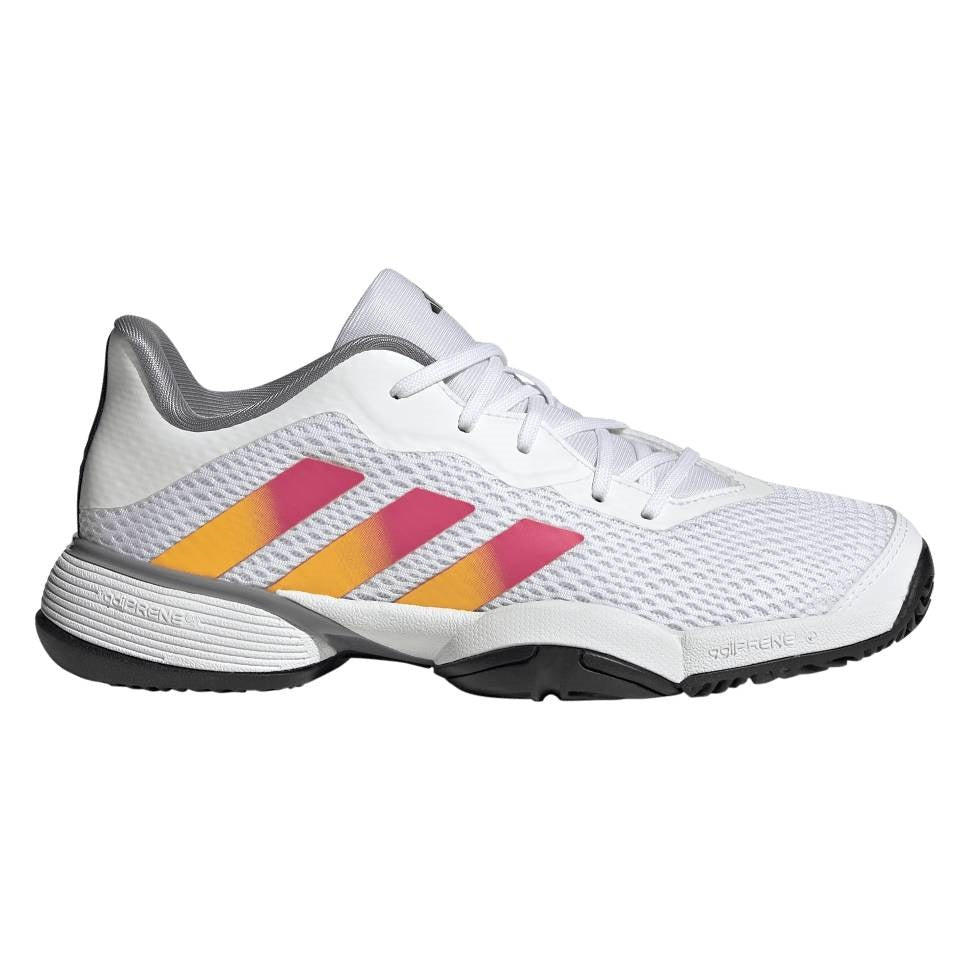 adidas Barricade Junior Tennis Shoe (White) - RacquetGuys.ca