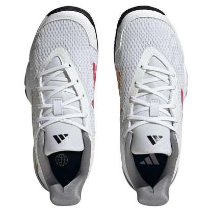 adidas Barricade Junior Tennis Shoe (White) - RacquetGuys.ca