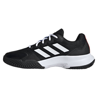 adidas GameCourt 2 Men's Tennis Shoe (Black/White) - RacquetGuys.ca