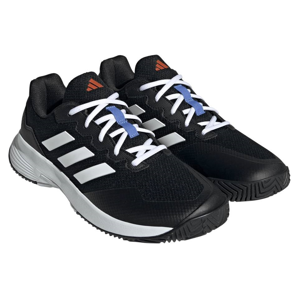 adidas GameCourt 2 Men's Tennis Shoe (Black/White) - RacquetGuys.ca