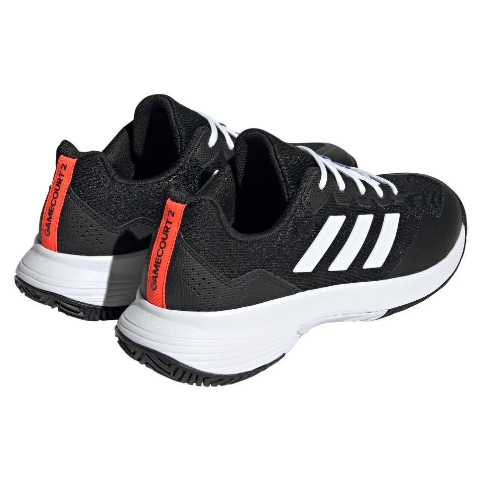 adidas GameCourt 2 Men's Tennis Shoe (Black/White) - RacquetGuys.ca