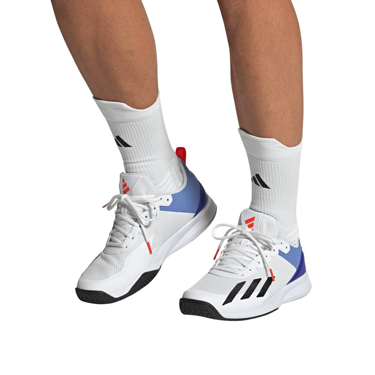 adidas Courtflash Speed Men's Tennis Shoe (White/Black) - RacquetGuys.ca