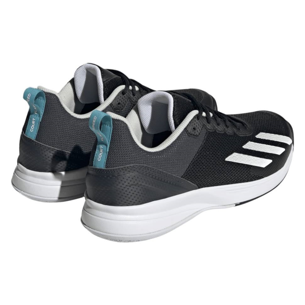 adidas Courtflash Speed Men's Tennis Shoe (Black/White) - RacquetGuys.ca