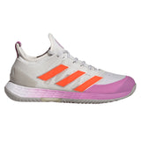 adidas Adizero Ubersonic 4 Women's Tennis Shoe (White/Impact Orange) - RacquetGuys.ca