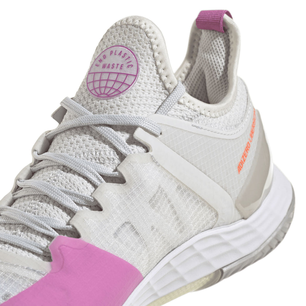 adidas Adizero Ubersonic 4 Women's Tennis Shoe (White/Impact Orange) - RacquetGuys.ca