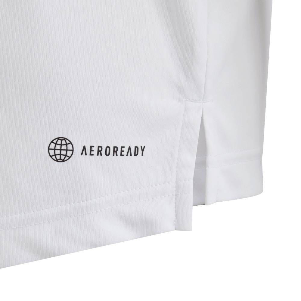 adidas Boy's 3 Stripe Club Polo (White) - RacquetGuys.ca