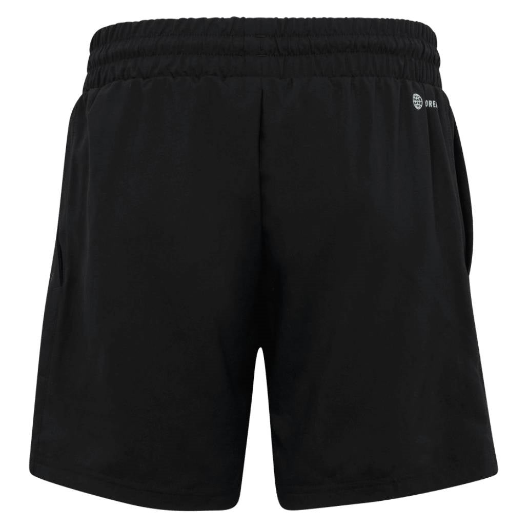 adidas Boy's 3 Stripe Club Shorts (Black) - RacquetGuys.ca